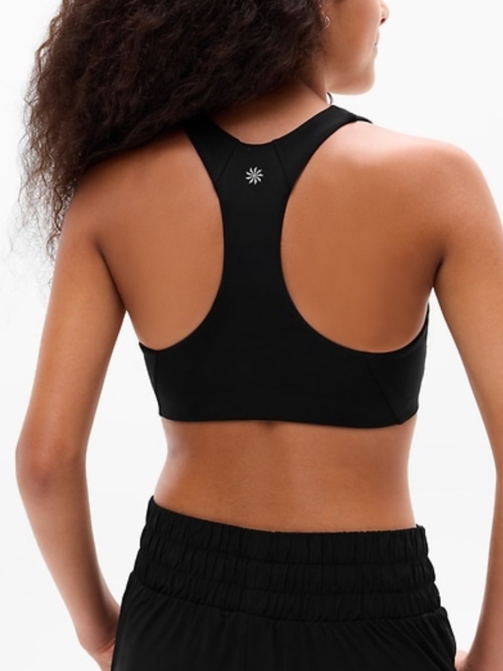 Athleta Girl Black High-Neck Sports BraL/12